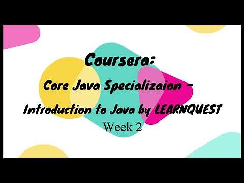 Coursera: Introduction to Java by LEARNQUEST | Week 2 Answers