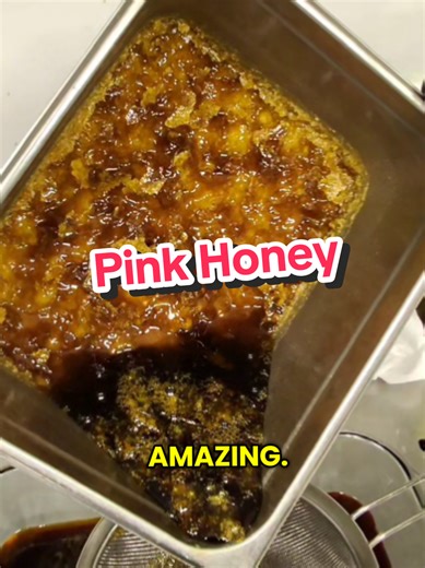 Pink Honeycomb Extraction: Pure Honey Separation