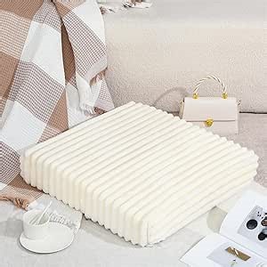 Marsui 22 Inches Meditation Floor Pillow for Adult Square Large Floor Pillows Cushions Thick Corduroy Floor Pillows for Sitting Memory Foam Seat Cushions for Yoga, Living Room, Sofa, Tatami, Outdoor