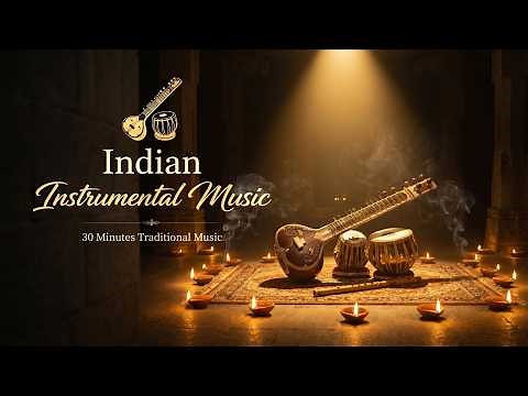 Indian Instrumental Music | 30 Minutes Traditional Relaxing Music | Sitar, Tabla & Flute Meditation