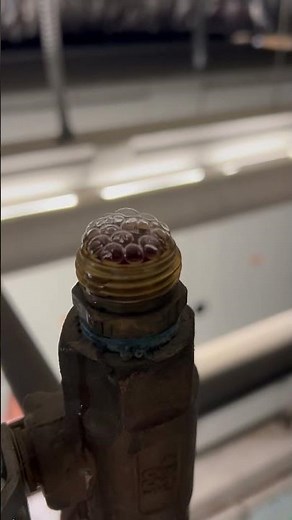 Bleeding air while adding glycol to a closed loop.