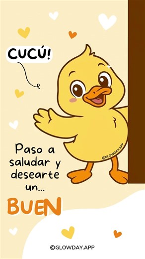 Paso a desearte un buen jueves 👋💛 Feliz jueves, buenos días 💌🌼 #FelizJueves #BuenosDias GLOWDAY APP