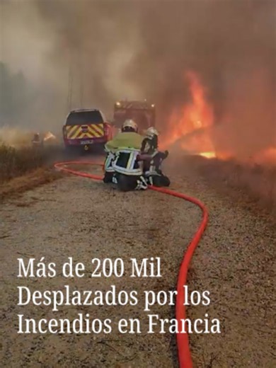 Los devastadores incendios en Francia hicieron que cientos de personas tuvieran que abandonar sus hogares y trasladarse a un refugio de emergencia que opera las 24 horas del día. Además, las autoridades siguen alerta y existe el temor de que por las altas temperaturas y las condiciones del suelo, las llamas que ya habían sido controladas, se reactiven. #nmásunivisionviral #francia #incendio #fuego