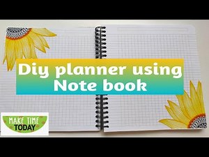 DIY Planner using notebook For the entire year | Sneak peak