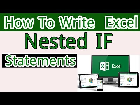 How to write Microsoft Excel 2016 nested IF statements