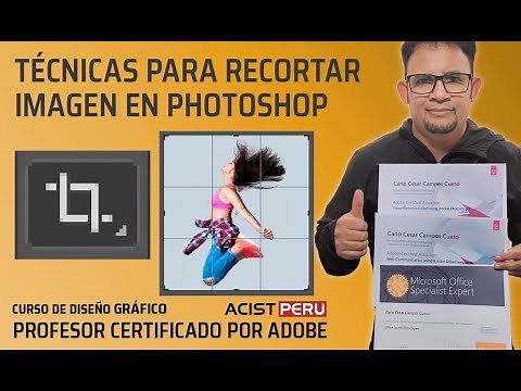 Cómo recortar una imagen con la herramienta recorte en photoshop