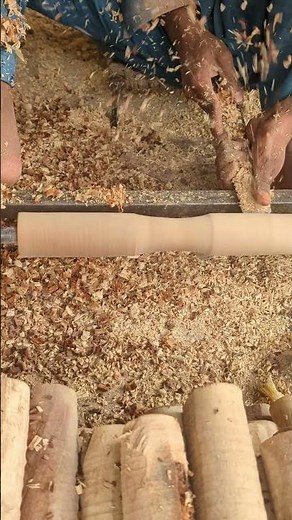 Create Your Own WOODEN PESTLE from Scratch on a Lathe | Manufacturing Movements #shorts