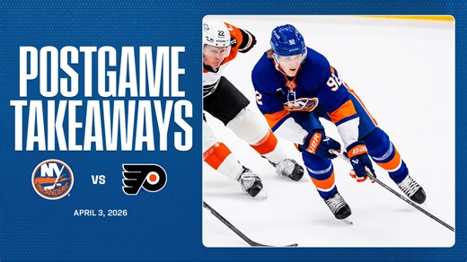 Takeaways: Islanders Fall Behind Early in 4-1 Loss to Flyers