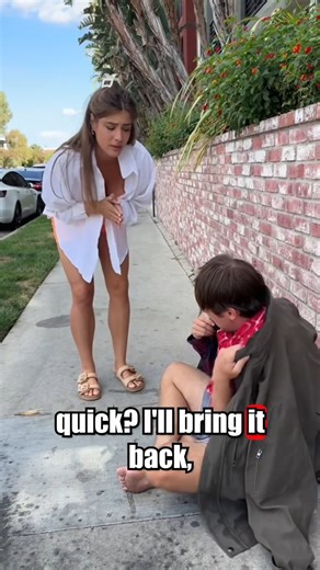 Homeless man rewarded for his kindness and generosity ❤️ We borrowed a homeless mans coat to fill it with items he desperately needs before giving it back to him. #blessed #kindness #generosity #rewards | Jamie and Blake