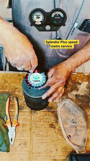 Splendor Plus speedometer service 🔧 All baike metar solution ✅ #metar #shots #ytshorts#youtubeshorts