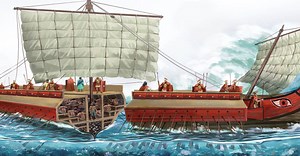 Por dentro de uma Trirreme grega