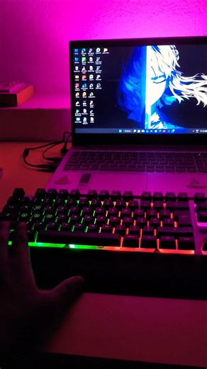 ​My Ultimate RGB Desk Setup! 🔥💻 #shorts​#shorts #desksetup #gaming #rgblights #antesports #tech #spw