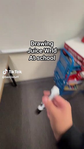Juice Wrld Doodle Drawing Tutorial on Whiteboard