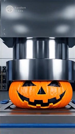 Halloween: Hydraulic Press vs Pumpkin #halloween #pumpkin #hydraulicpress