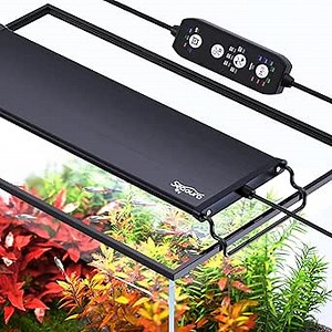 SEAOURA 24/7 Mode LED Aquarium Light for Plants-Sunrise-Daylight-Moonlight Mode, Fish Tank Light with Auto On/Off, 7 Colors, Adjustable Timer/Brightness for 36 Inch to 42 in Freshwater Tank