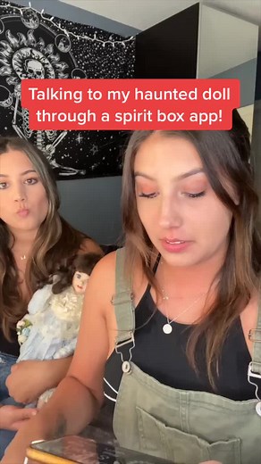 Talking to Haunted Doll with Spirit Box App - Part 1