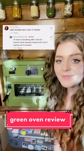Mini Van Oven Color Match Review | Compact 2 Burner Green Oven