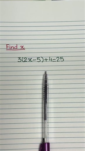 Math equation solved step by step #studyhacks #mathematics #math #mathtips #education