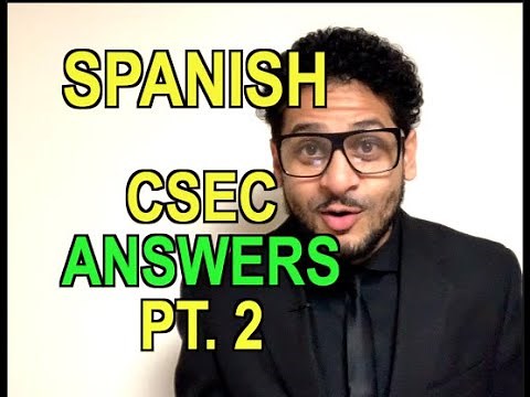 HOW TO PASS SPANISH CSEC (CXC) ALL ANSWERS ‼️ 🤯 PART 2