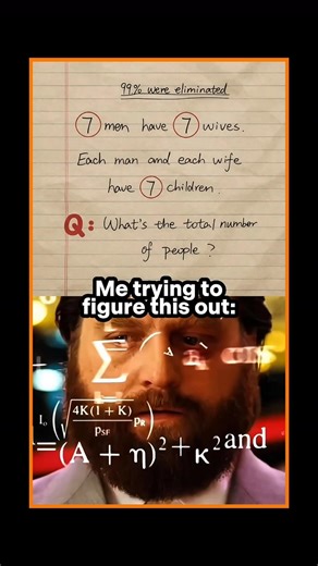 99% Fail This Math Puzzle 🤯 Can You Solve It?#shorts #memes #funnymemes