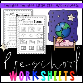 Preschool Worksheets - Twinkle Twinkle Little Star