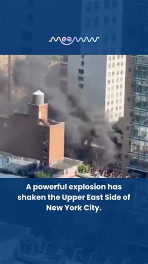 The blast is reportedly connected to a gas buildup in the building’s basement. Over 100 firefighters and first responders are at the scene. | MEAWW