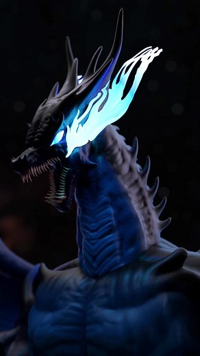 Mega Charizard X 3D Model in Blender