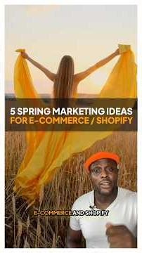 5 Spring Marketing Ideas For E-Commerce / Shopify #springmarketing #springmarketing ideas