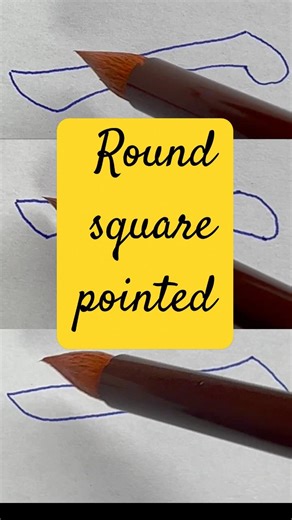 3 Ways to Start Every Stroke: Round, Square, or Pointed! 🖌️ #Calligraphy #Tutorial