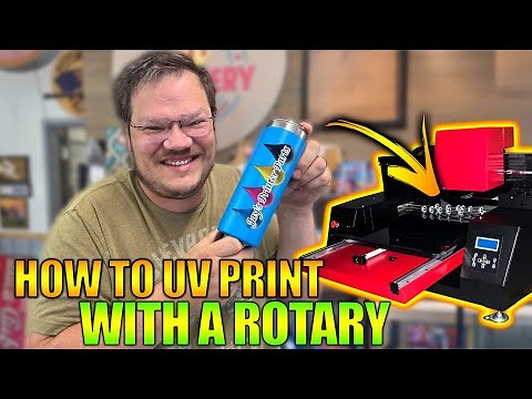 How to uv print with a Rotary for Jay's Printers Howto UV Printer Tumblers Cups