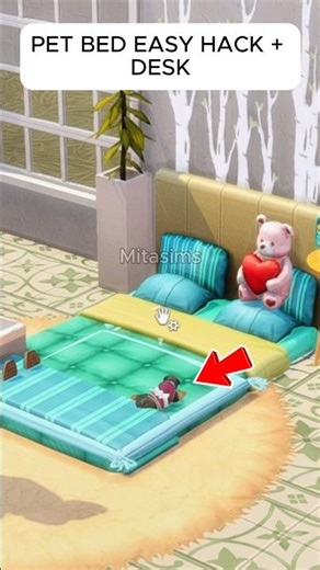 PET BED Easy Hacks you must Knows (part 39) #sims4hacks #sims4ideas #sims4