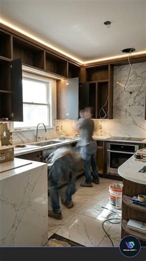 Satisfying Kitchen Makeover 🤯 | From Dirty to Luxury Modern Kitchen | Pure ASMR