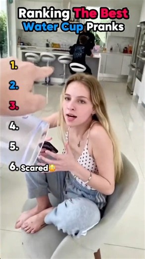 Ranking the best water cup pranks😂😂