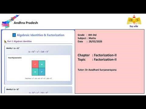 (08th Maths AP)Factorization-II