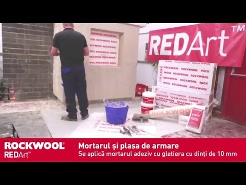 Termosistem ROCKWOOL® REDArt® demonstratie montaj vata bazaltica