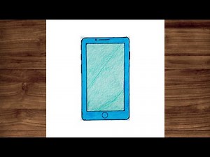 How To Draw Mobile Phone || Easy Mobile Phone Drawing For Beginners || Step By Step Drawing