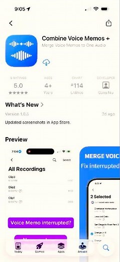 Merge Voice Memos on iPhone | Combine Voice Memos +