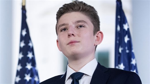 How old was Barron Trump when he became taller than his parents?