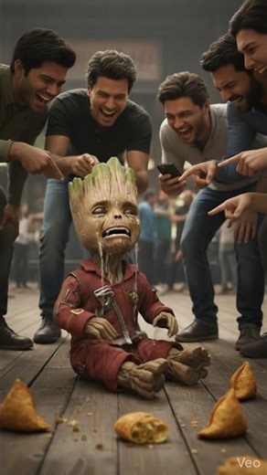 "Baby Groot Was Crying at the Station... Then a Child Changed Everything 🥹❤️"