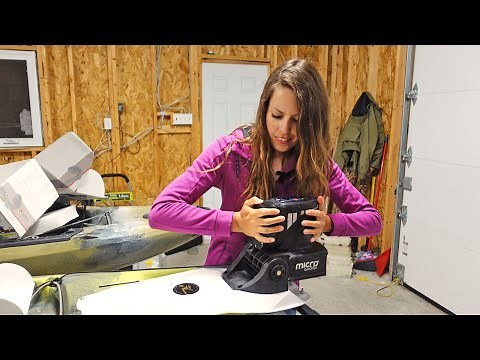 Power-Pole Micro Anchor Installation on a Hobie Pro Angler Fishing Kayak