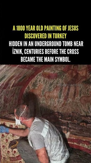 One of the rarest early Christian images in Anatolia was discovered inside an underground tomb.