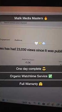 4000 Hours YouTube Watchtime Service 😎 #YouTubeWatchtime #OrganicGrowth #Monetization #4000hours