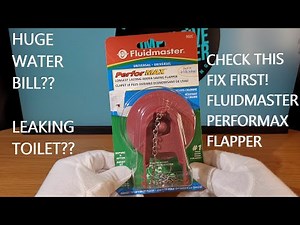 Fluidmaster PerforMAX Flapper Water Leak Fix and Repair - Prevent Huge Water Bills and Save Money