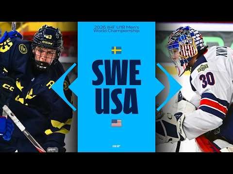 Highlights: Sweden vs USA | 2026 U18 #WorldJuniors #IIHF
