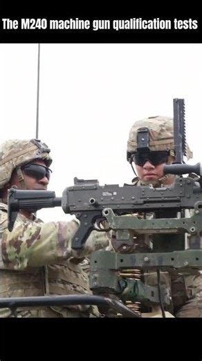 U.S. Soldiers Test the M240 Machine Gun at Fort Sill 🇺🇸🔥#shorts #military