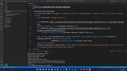 25 生成文件 - 使用 doxygen