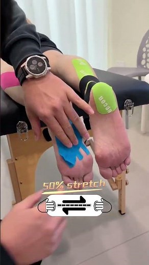 How to apply Kinesiology Tape for Plantar Fasciitis heel spur foot pain