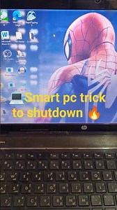 🖥️ Smart pc trick to shutdown🔥 #windows #computer #tech #shorts #gaming