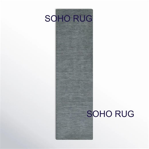 Solid Grey Wool Runner Rug, Handwoven Minimalist Hallway Carpet - Etsy Canada