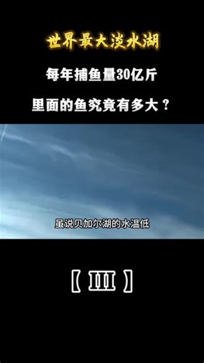 世界最大淡水湖，每年捕鱼量30亿斤，里面的鱼究竟有多大？#涨知识#冷知识#科普#大国重器#鱼